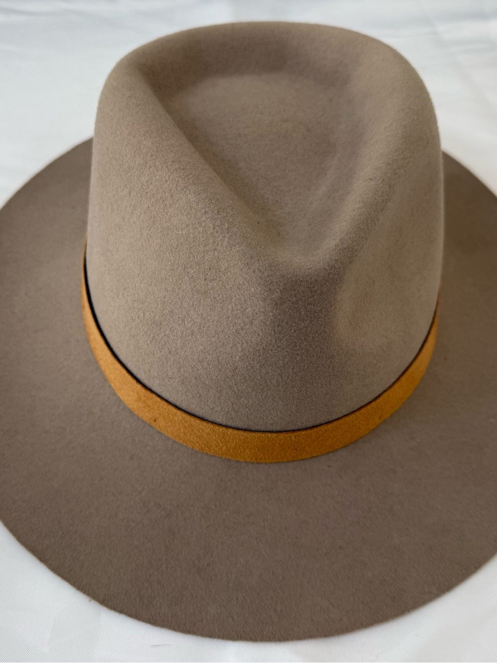 Janessa Leone Taupe Wool Ross Hat